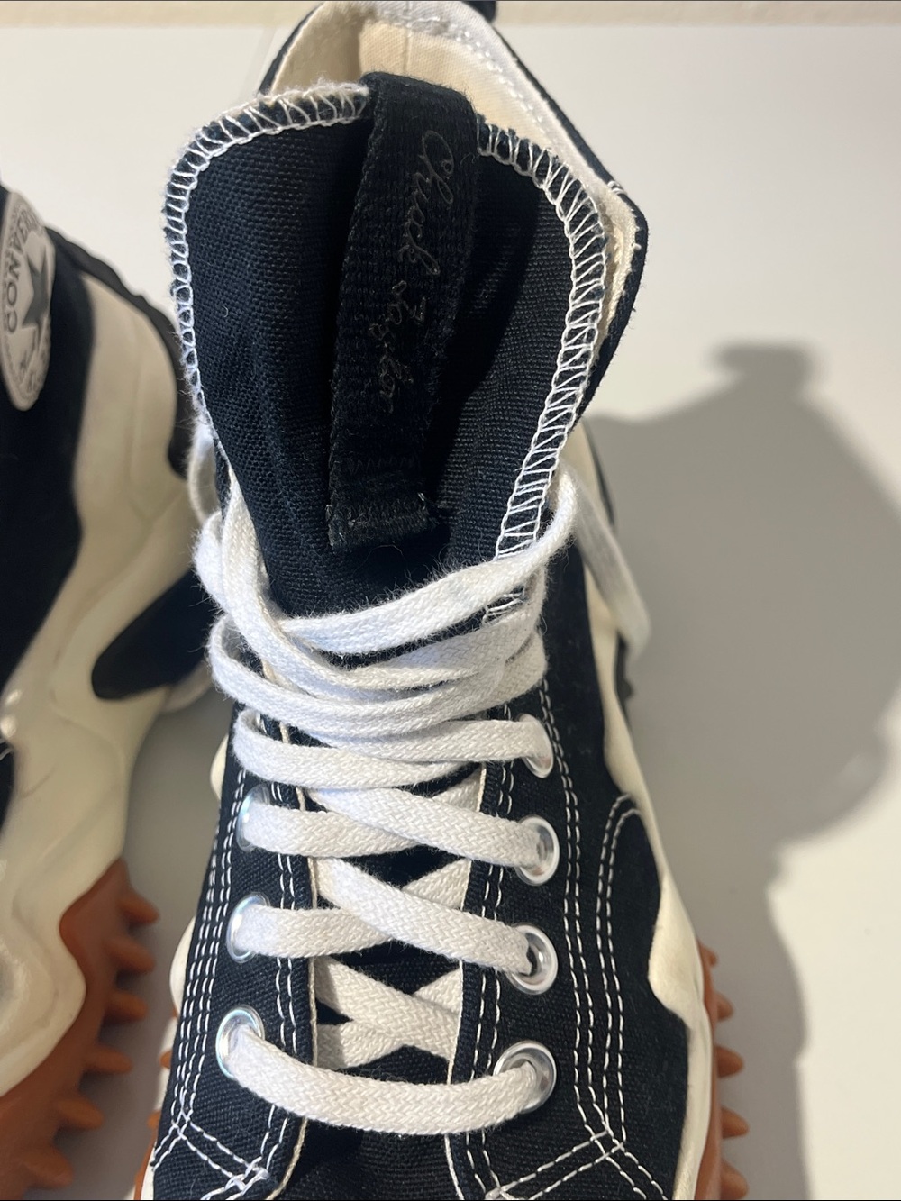 Converse Run Star Motion Black and White High-Top Sneakers - Picture 10 of 14